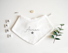 Load image into Gallery viewer, Bandana Bib - Grey Design
