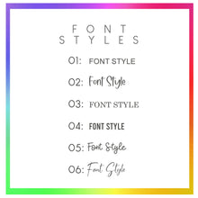 Load image into Gallery viewer, Font List
