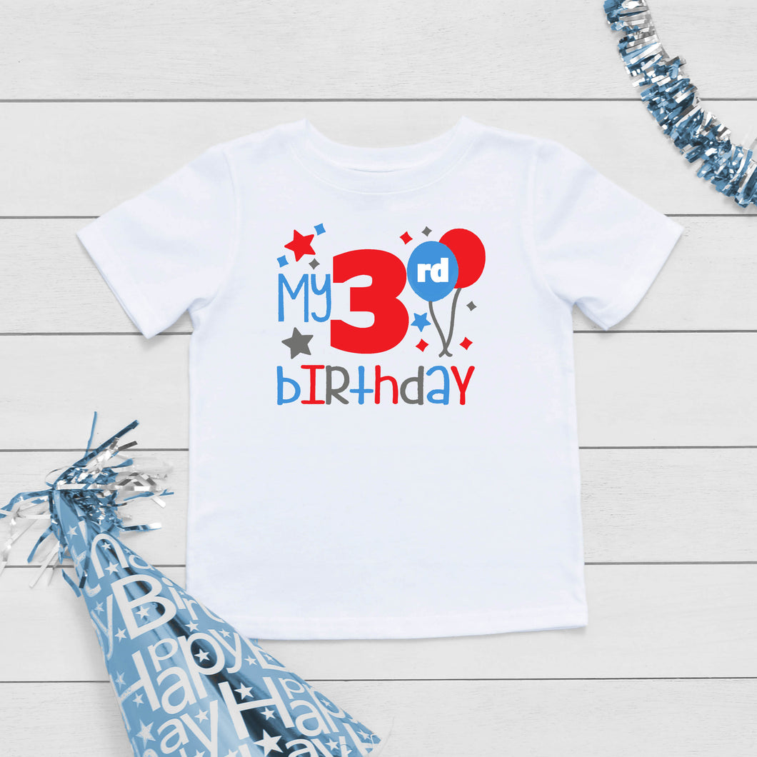 Ballon Birthday T-shirt for a  boy