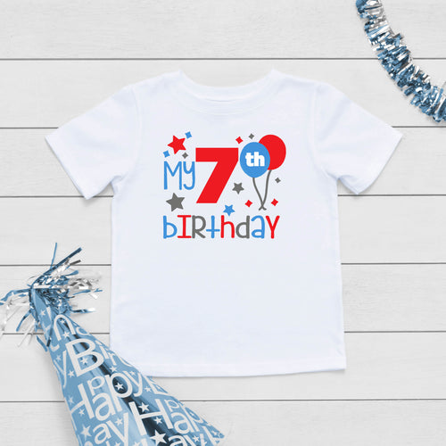 Ballon Birthday T-shirt for a boy