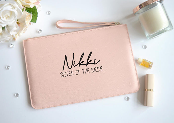 Personalised boutique clutch bag