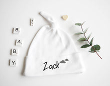 Load image into Gallery viewer, Baby Knotted Hat - Grey Design
