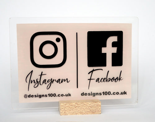 Double Social Media Sign