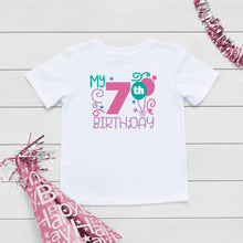 Load image into Gallery viewer, Ballon Birthday T-shirt for a girl
