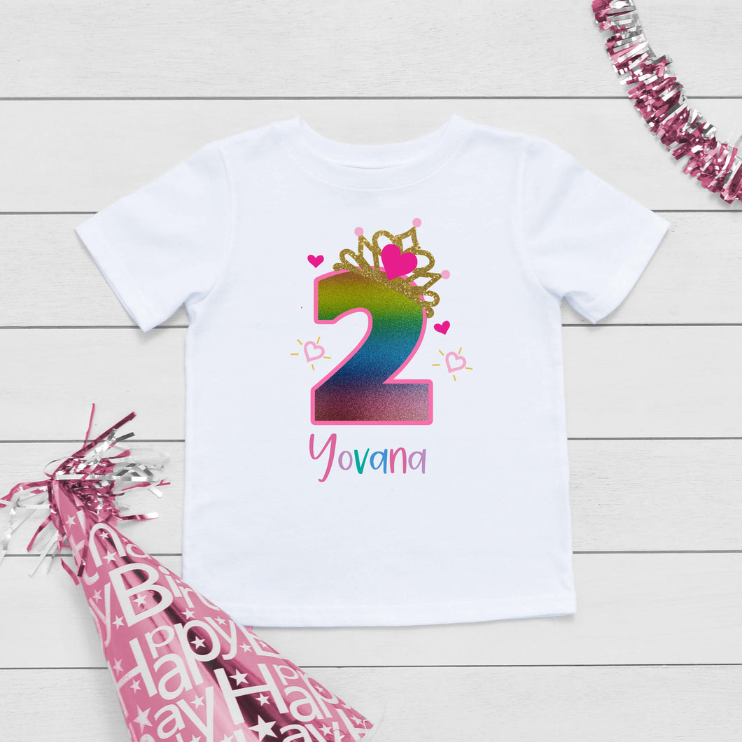 Crown Two  Birthday T-Shirt