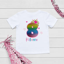 Load image into Gallery viewer, Ballon Birthday T-shirt for a girl
