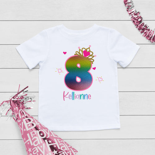 Ballon Birthday T-shirt for a girl