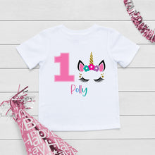 Load image into Gallery viewer, Unicorn One Birthday T-Shirt
