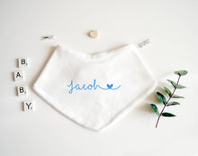 Load image into Gallery viewer, Bandana Bib - Blue Design
