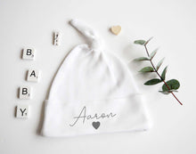 Load image into Gallery viewer, Baby Knotted Hat - Grey Design
