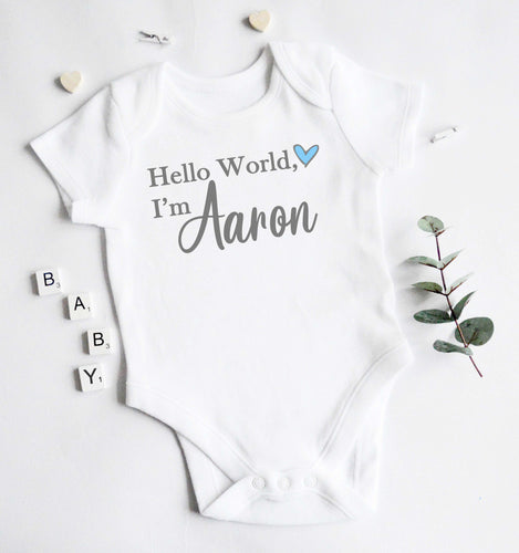 Baby Vest - Blue Design