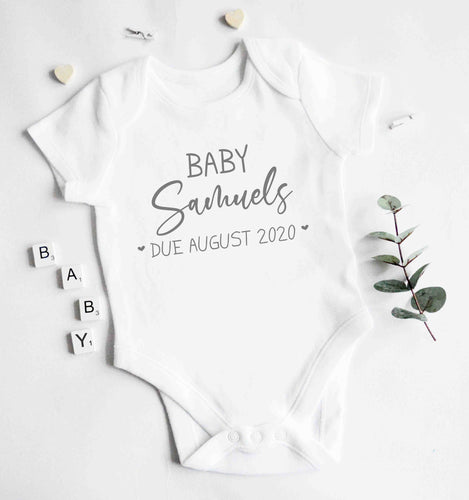 Baby Vest - Grey Design