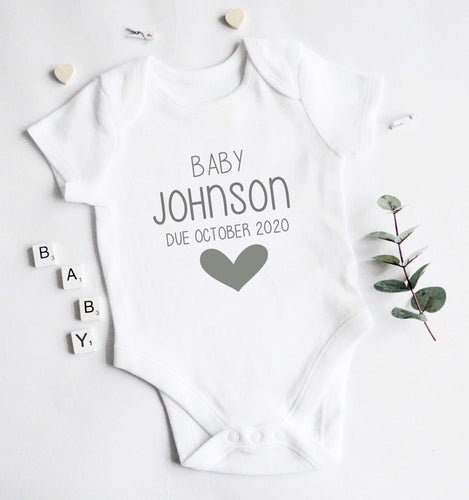 Baby Vest - Grey Design