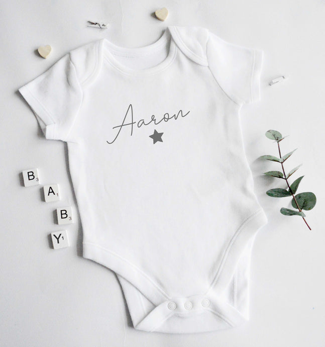 Baby  Vest - Grey Design