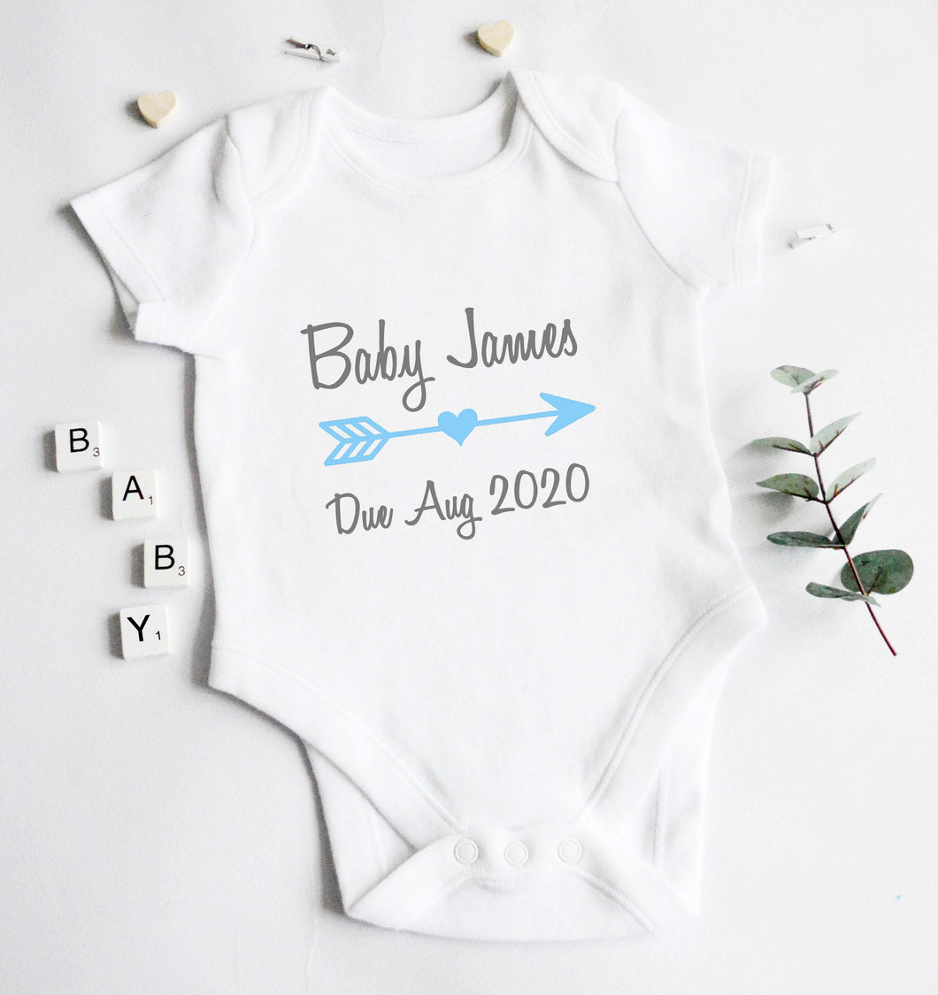 Baby Vest - Blue Design