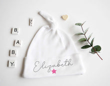 Load image into Gallery viewer, Baby Knotted Hat - Pink Design
