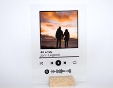 Load image into Gallery viewer, Spotify inspired acrylic plaque
