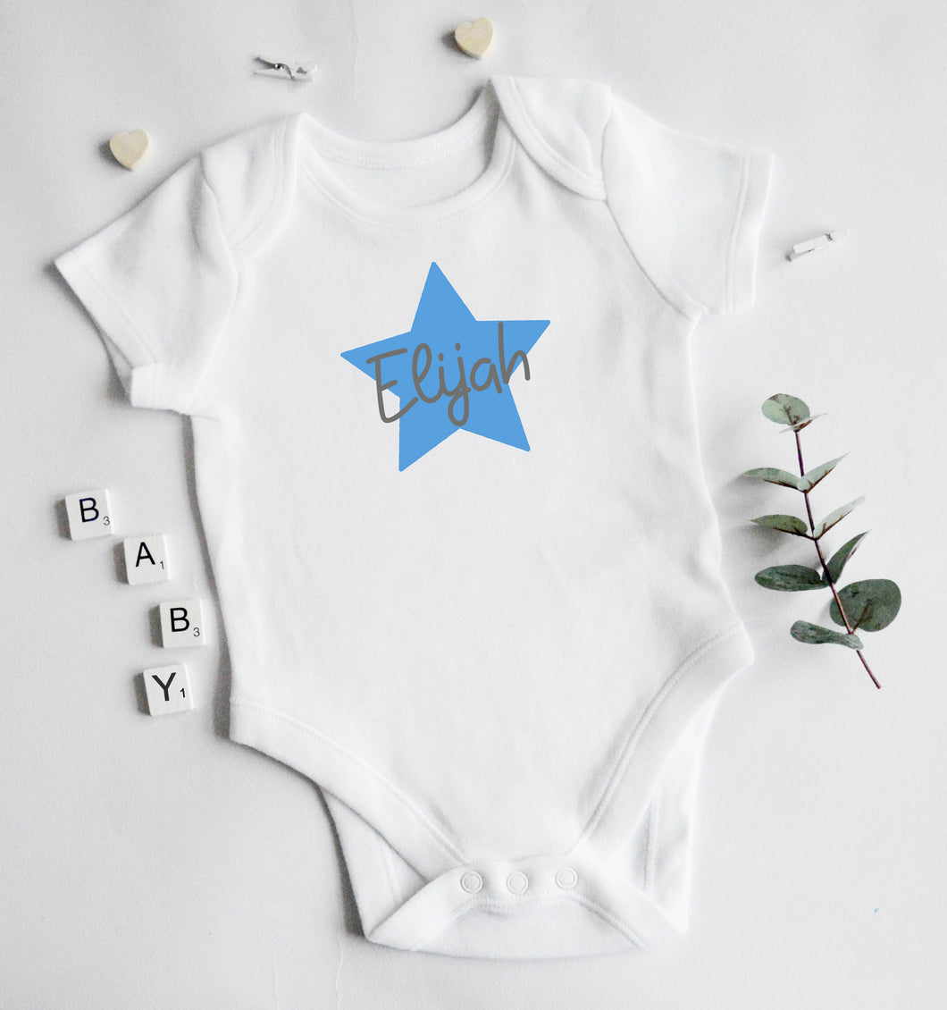 Baby Vest - Blue Design