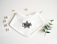 Load image into Gallery viewer, Bandana Bib - Grey Design
