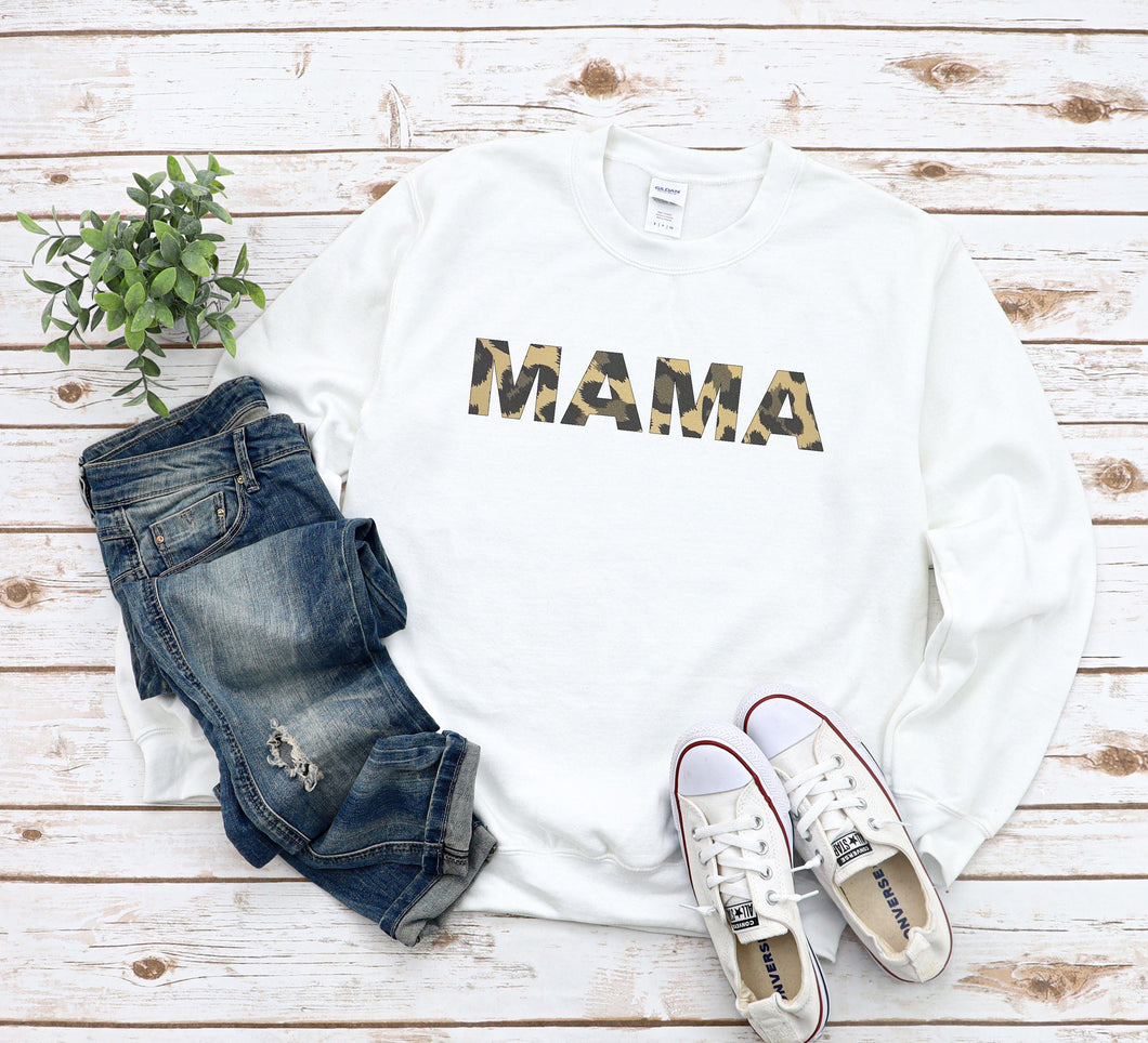 Leopard Mama Sweatshirt/Hoody