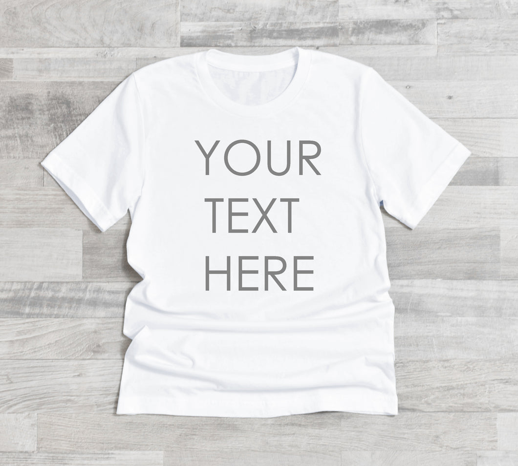 Text Design Garment