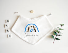 Load image into Gallery viewer, Bandana Bib - Blue Design
